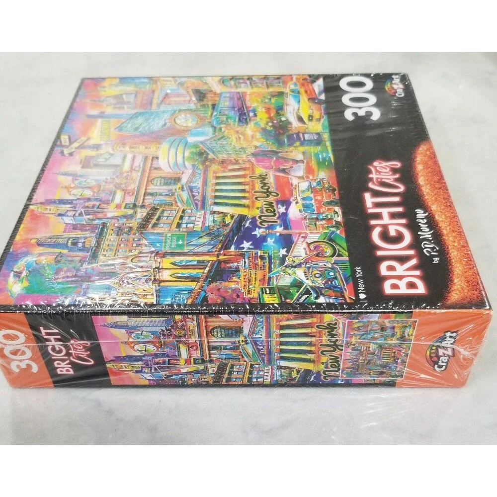 Cra-Z-Art Bright Cities 300 Piece Jigsaw Puzzle - I Heart New York New sealed
